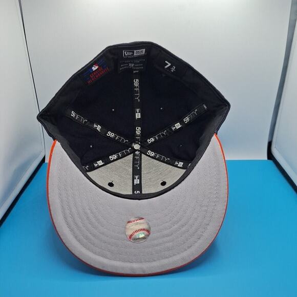 New Era 59FIFTY Miami Marlins Fitted 7 3/4 Hat Cap Black MLB Wool - Picture 6 of 7